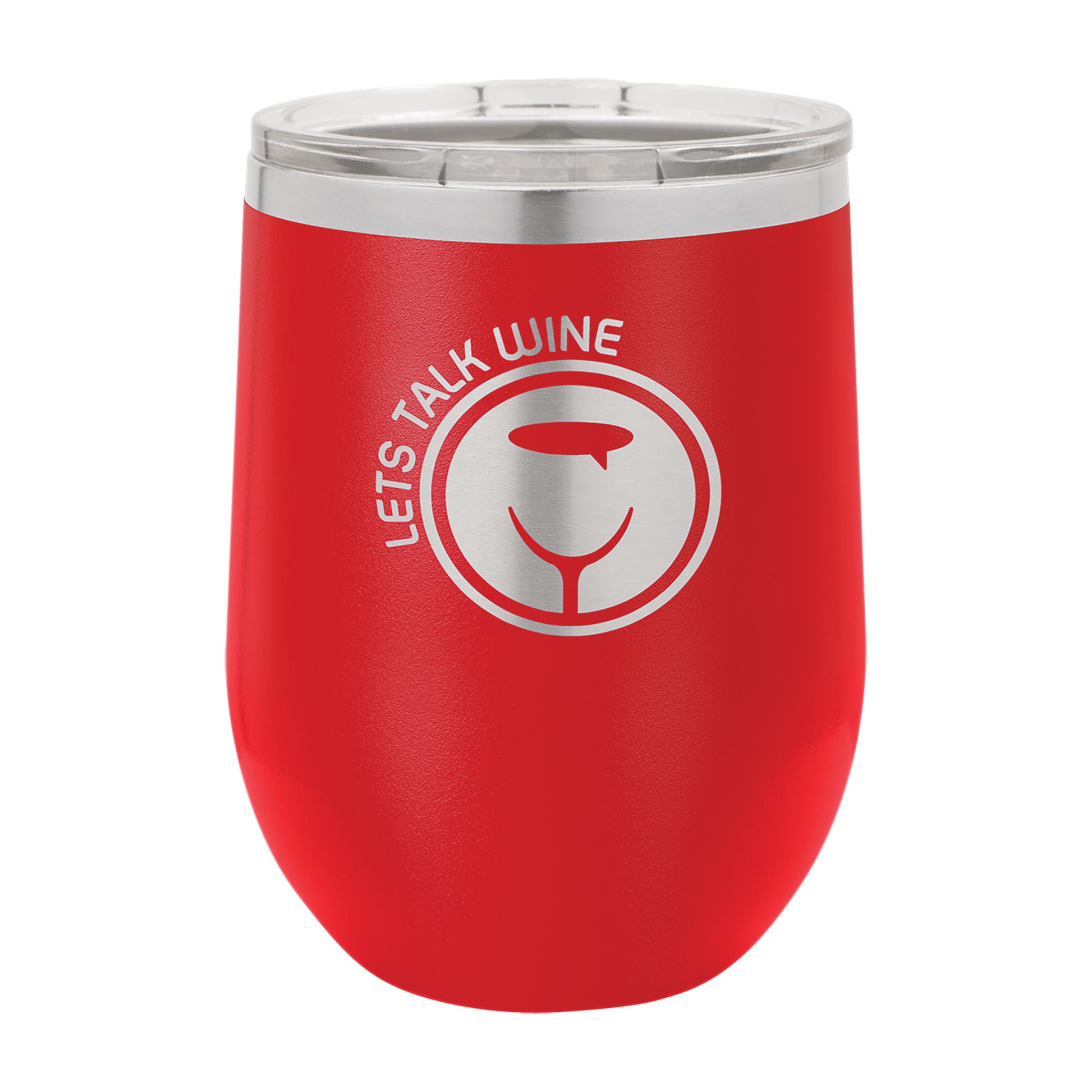 Polar Camel 12 oz. Vacuum Insulated Stemless Wine Tumbler with Lid Red