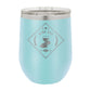 Polar Camel 12 oz. Vacuum Insulated Stemless Wine Tumbler with Lid Light Blue
