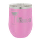 Custom Logo'd - Polar Camel 12 oz. Vacuum Insulated Stemless Wine Tumbler with Lid