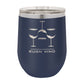 Polar Camel 12 oz. Vacuum Insulated Stemless Wine Tumbler with Lid Navy BLue