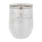 Polar Camel 12 oz. Vacuum Insulated Stemless Wine Tumbler with Lid White