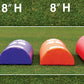 Fisher Half Round Football Dummy -  8"H X 16"W X 48"L